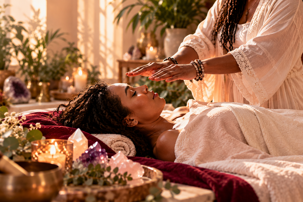 A calming Reiki energy healing experience