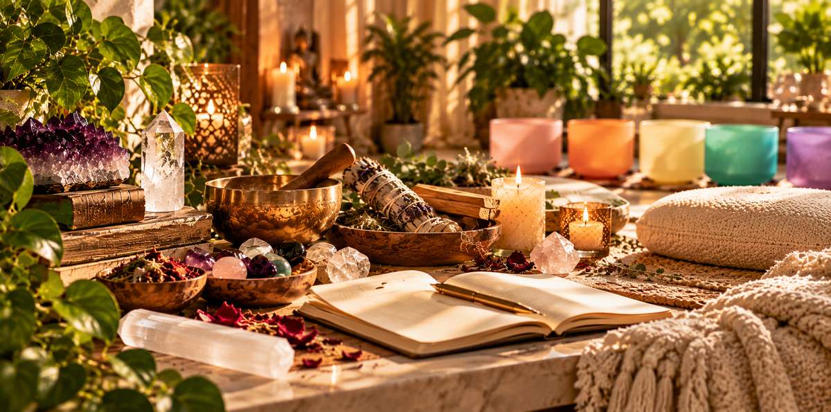 A bright study space for learning about energetic wellness