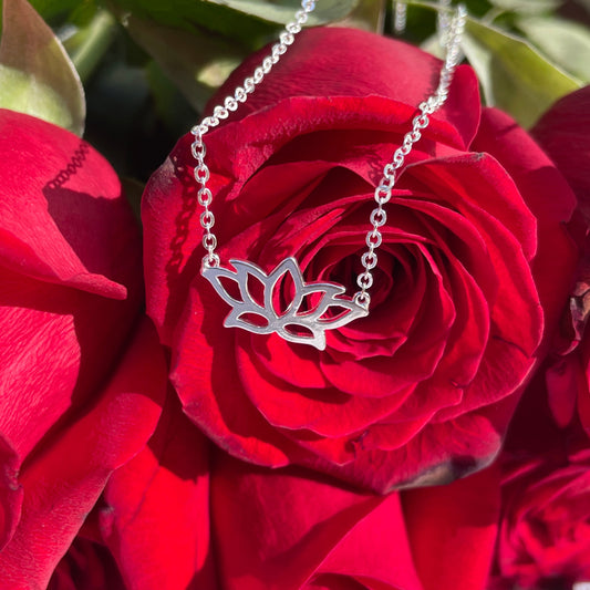 Lotus Charm Necklace