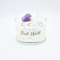 Load image into Gallery viewer, "Rest Well" Crystal Infused Soy Candle