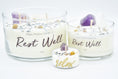 Load image into Gallery viewer, "Rest Well" Crystal Infused Soy Candle