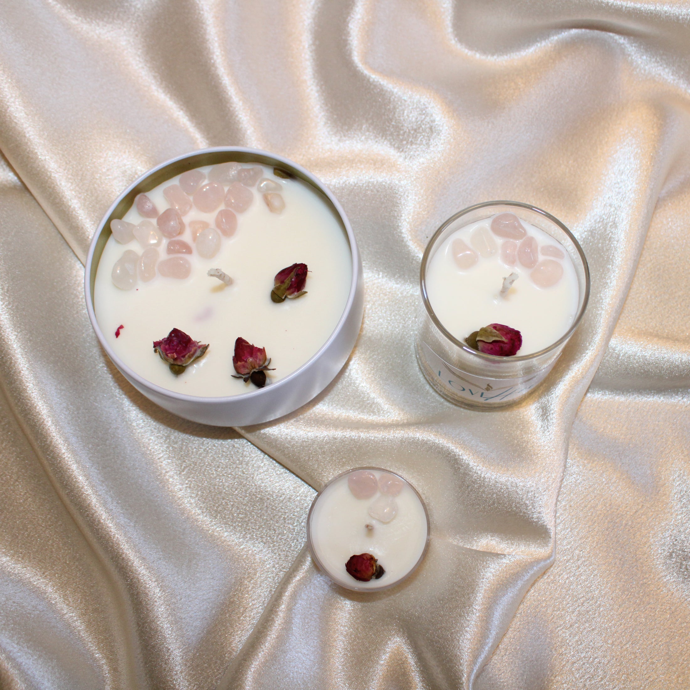 "LoveHer" Crystal Infused Soy Candle