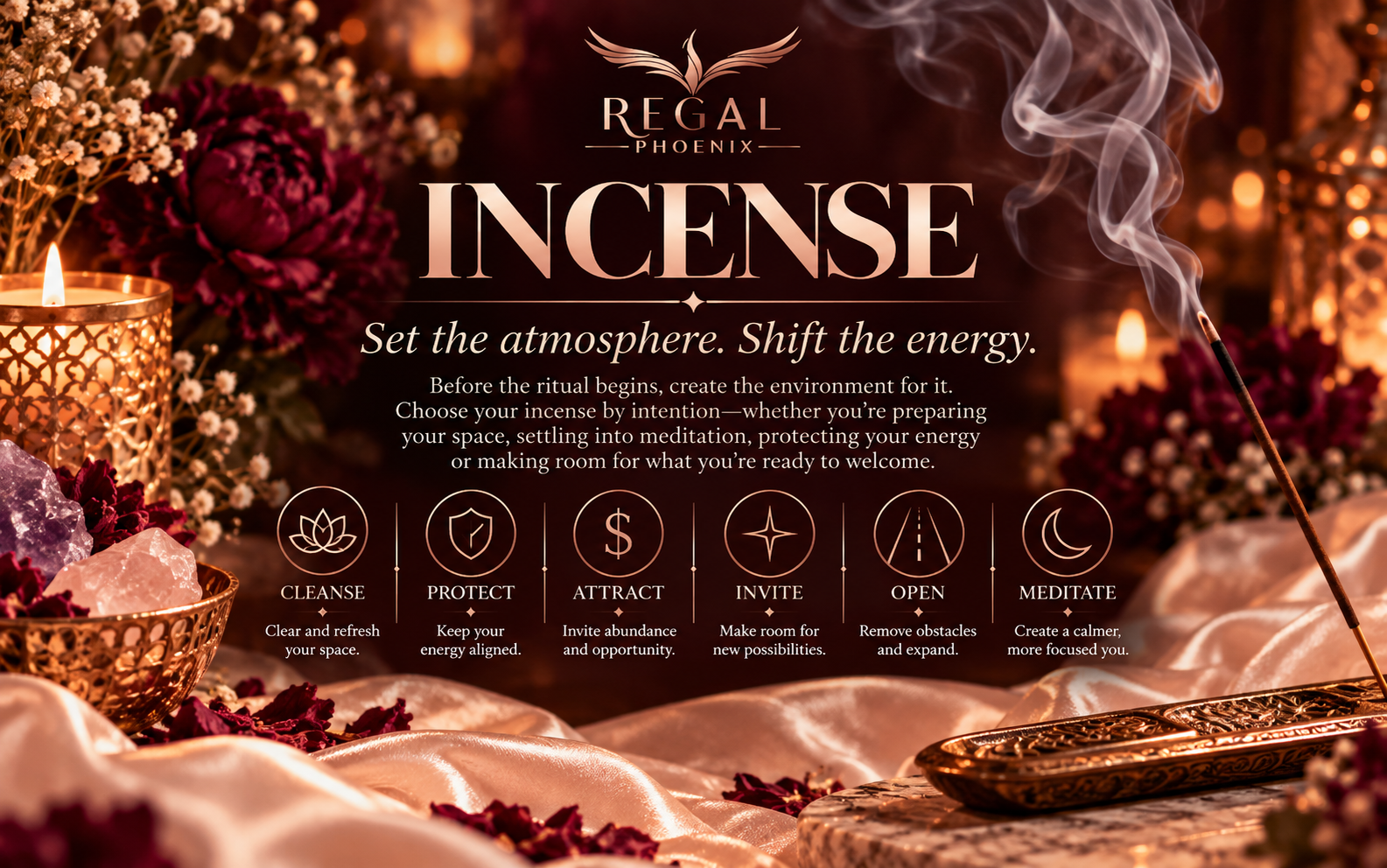 The Regal Phoenix Incense: set the atmosphere and shift the energy