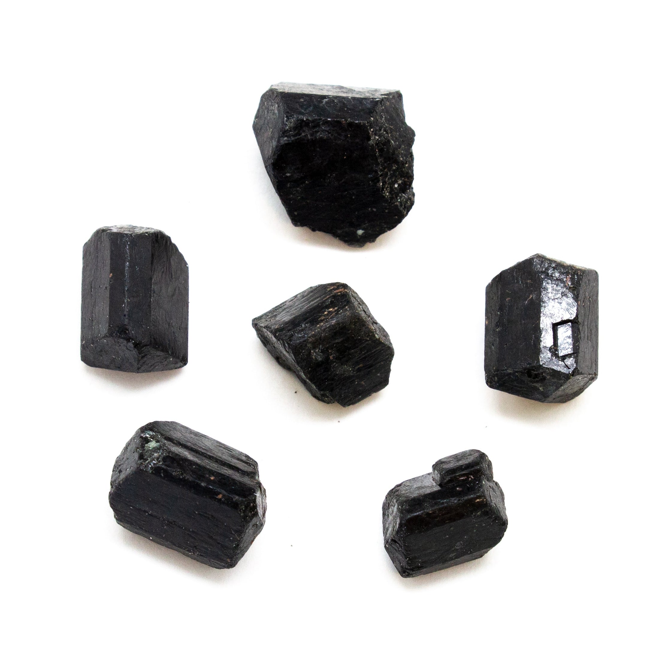Raw Black Tourmaline Crystal Set (Medium)