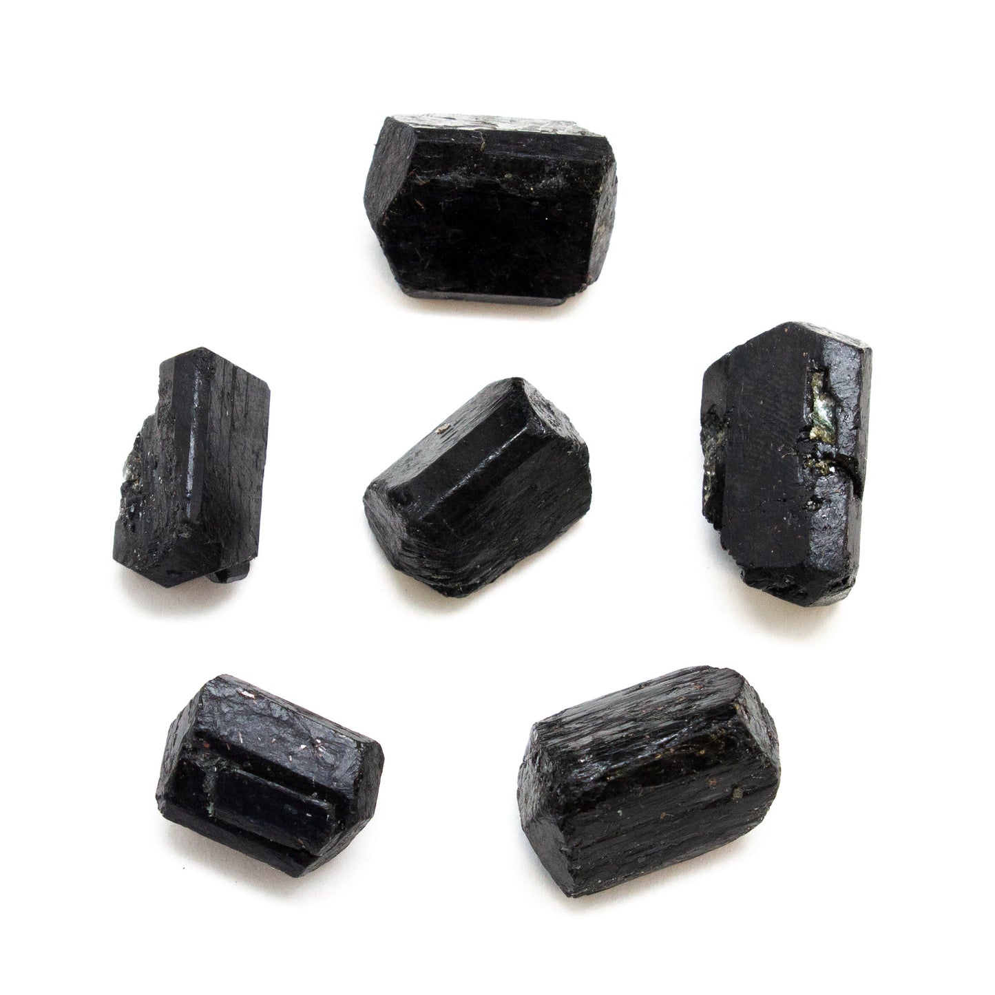 Raw Black Tourmaline Crystal Set (Medium)