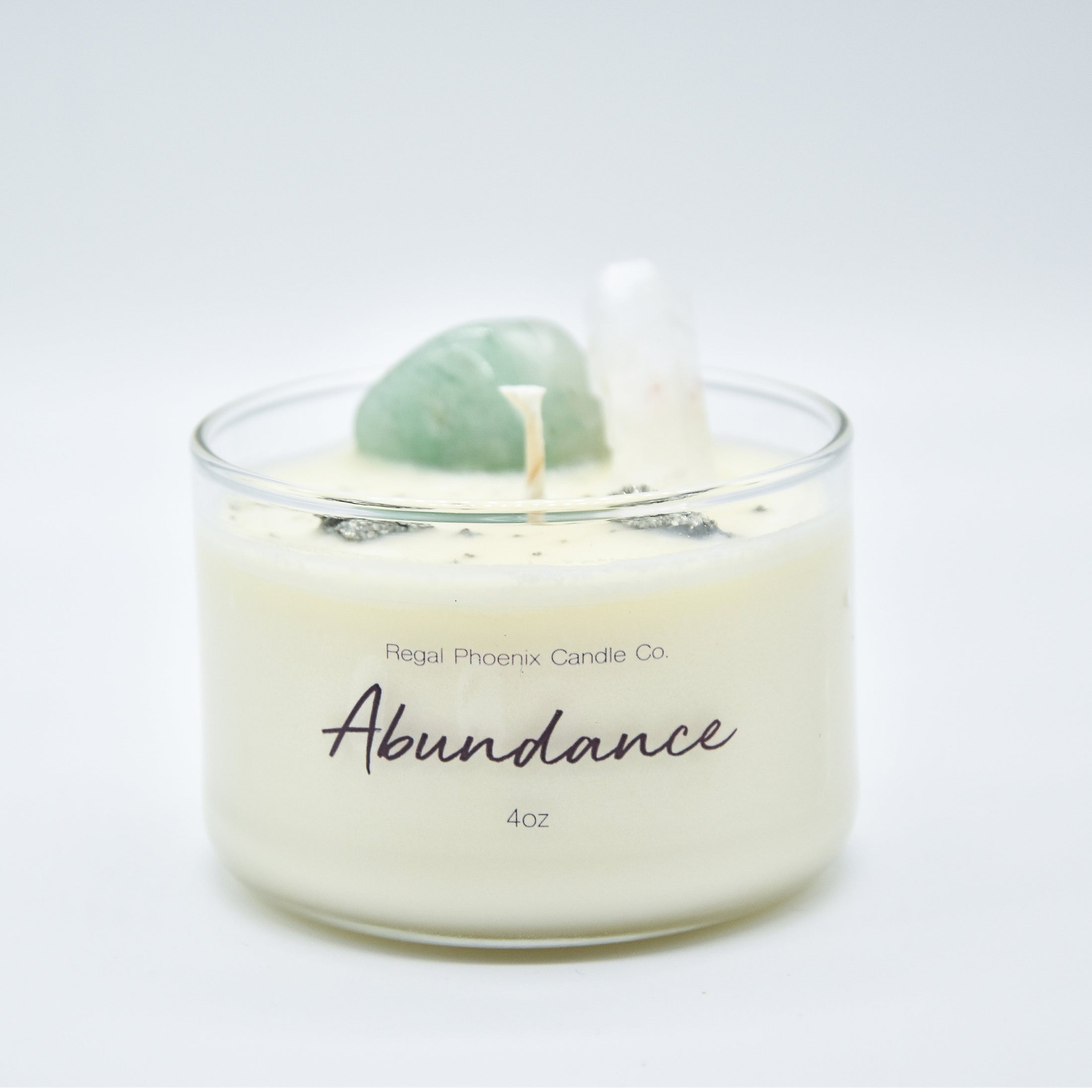 "ManifestHer" Crystal Infused Soy Candle
