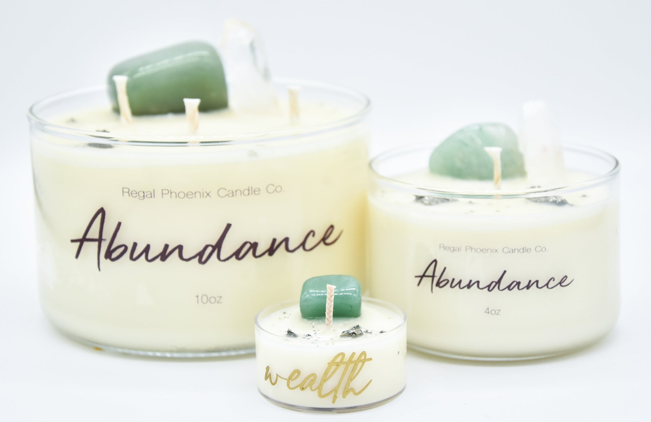 "ManifestHer" Crystal Infused Soy Candle
