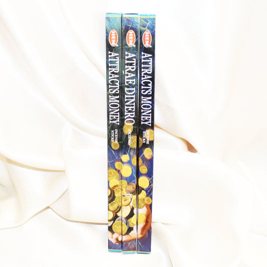 Hem- Attracts Money (Atrae Dinero) Incense (Incensio) Sticks