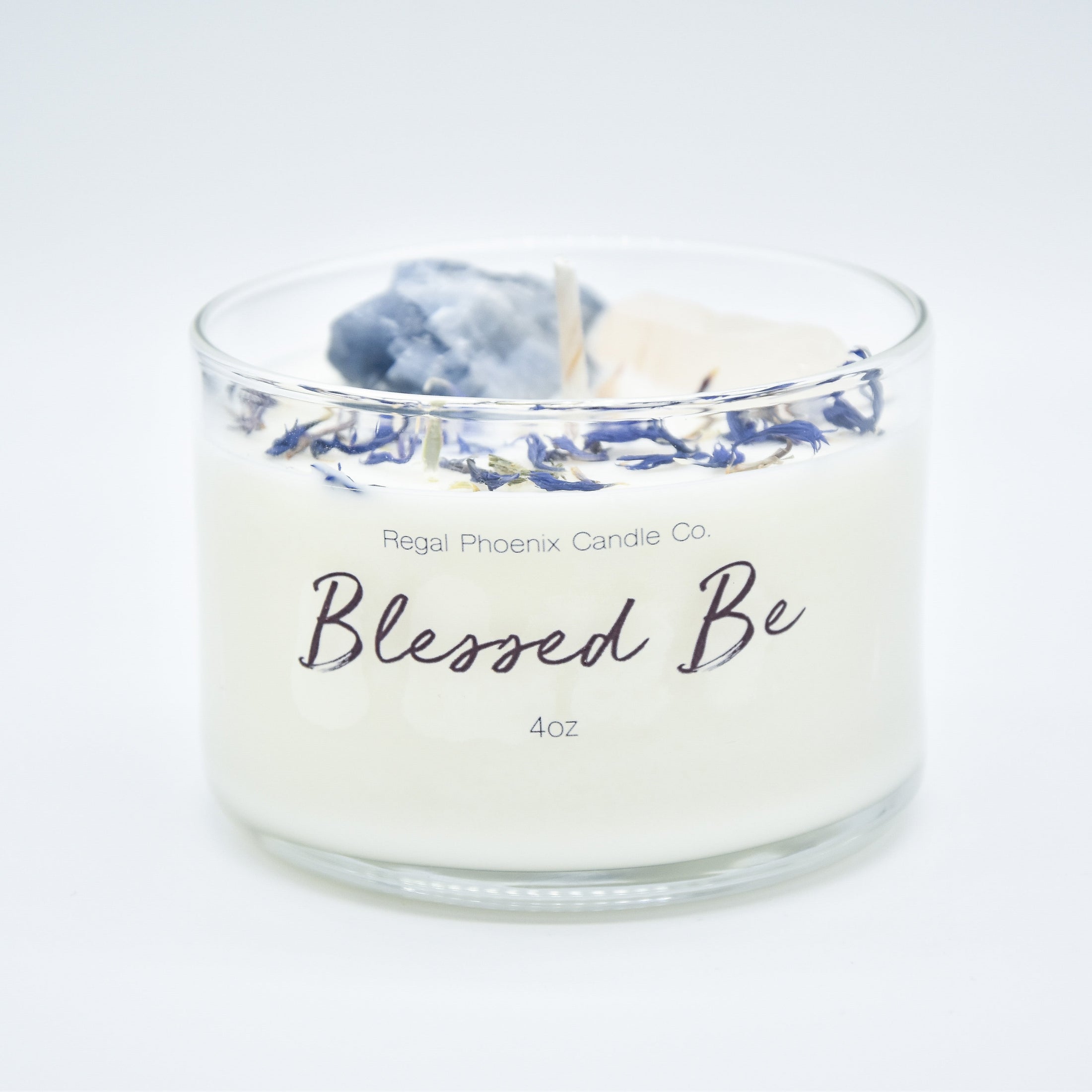 "Blessed Be" Crystal Infused Soy Candle