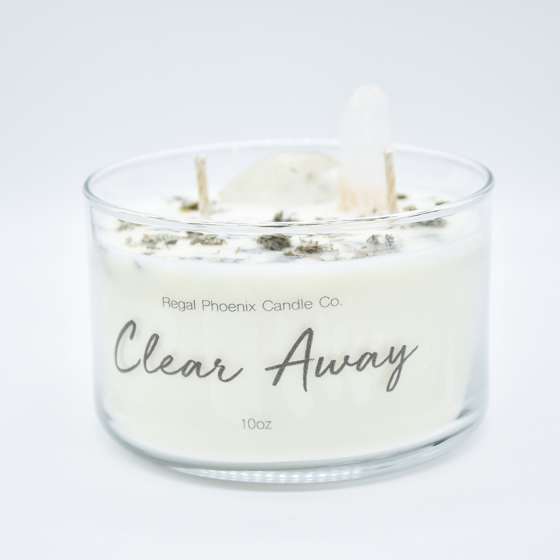 "CleanseHer" Crystal Infused Soy Candle