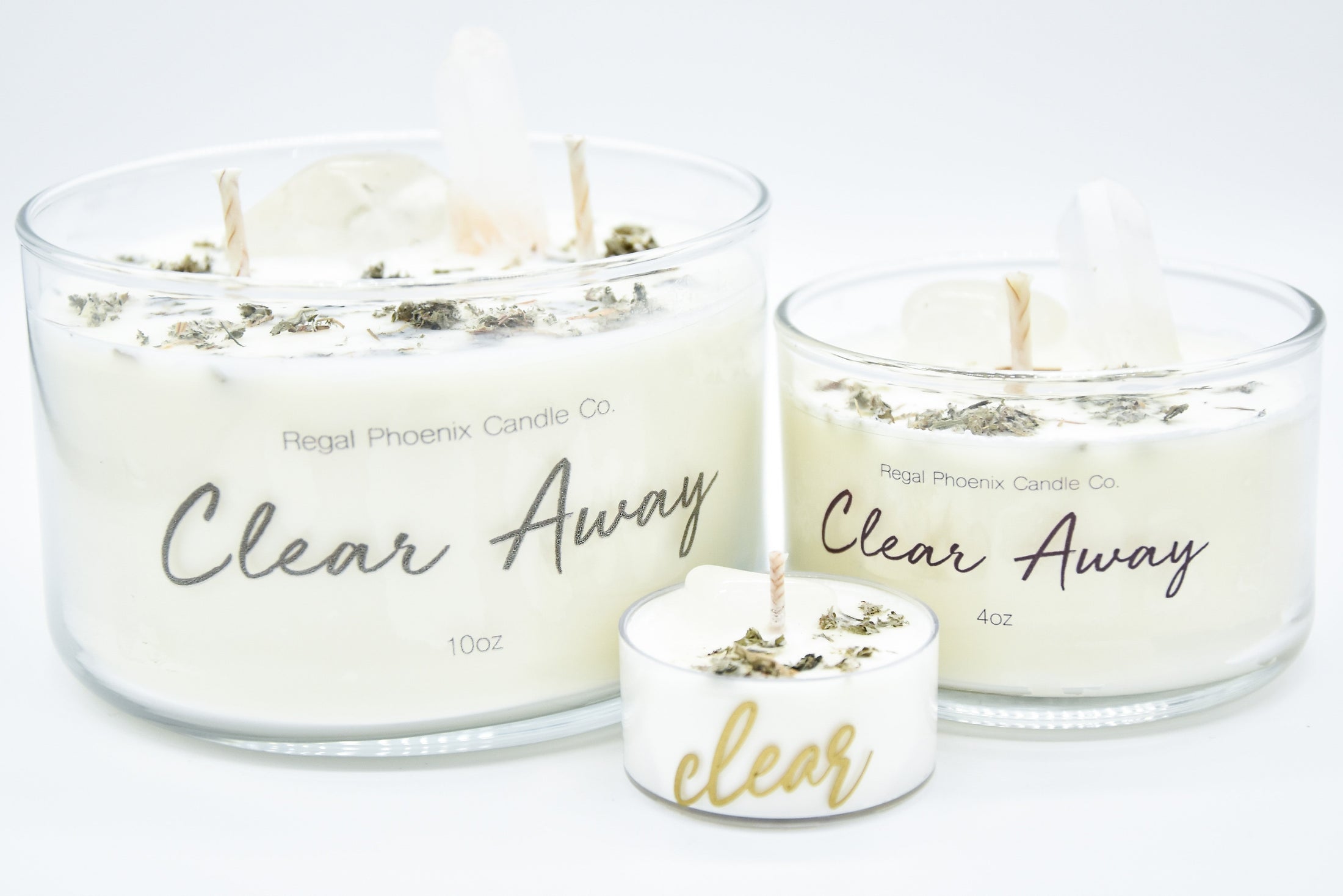"CleanseHer" Crystal Infused Soy Candle