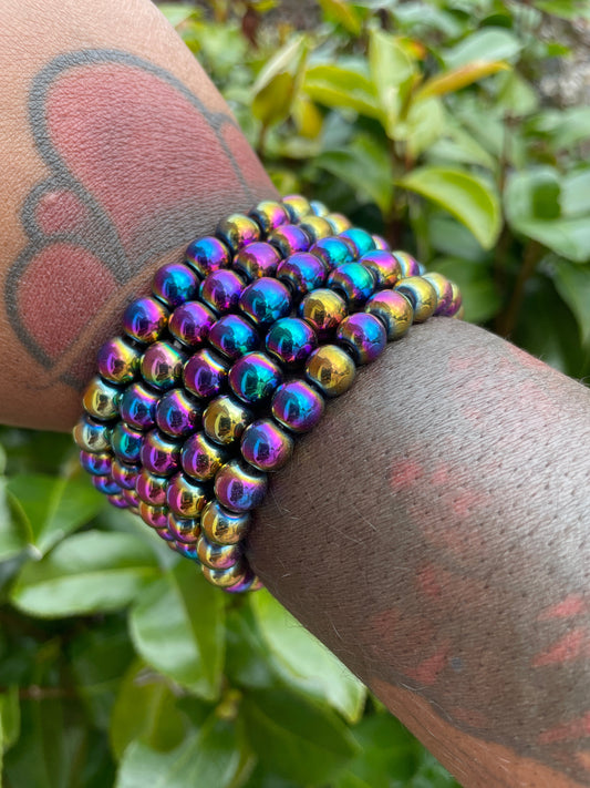 Rainbow Hematite Bracelets