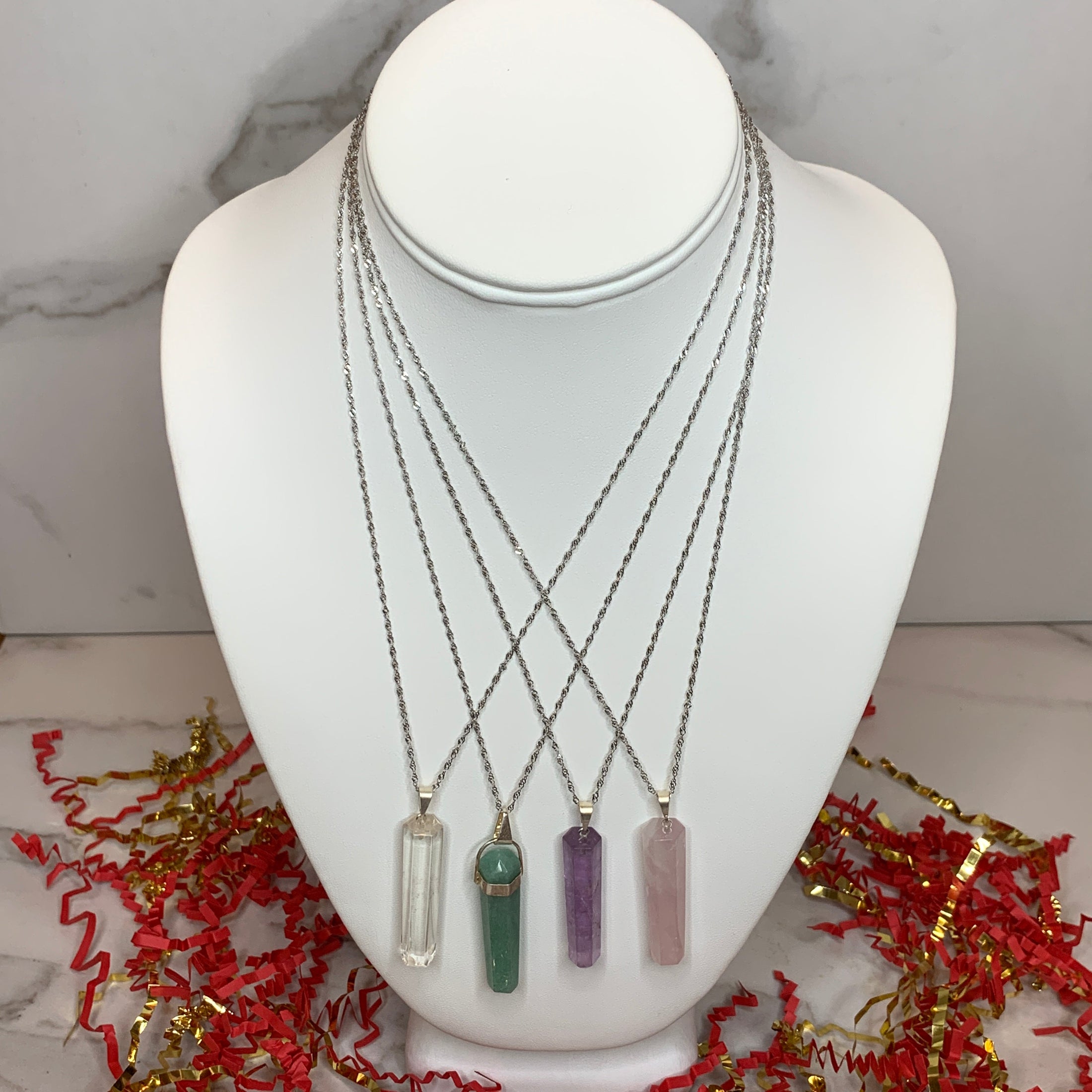Healing Crystal Pendant Necklace