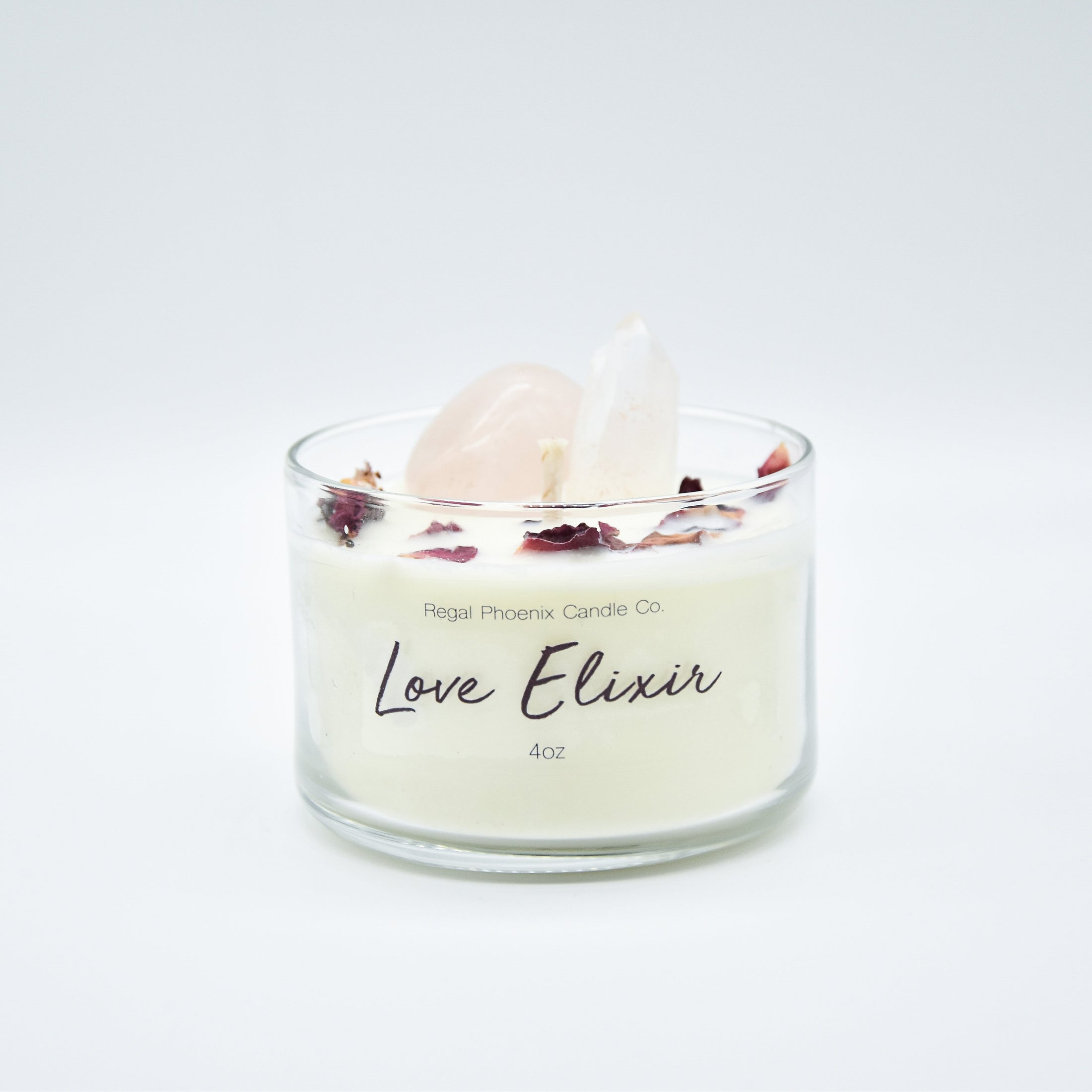 "LoveHer" Crystal Infused Soy Candle