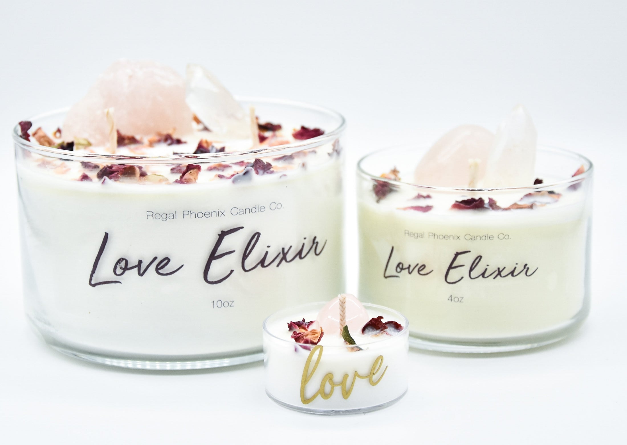 "LoveHer" Crystal Infused Soy Candle