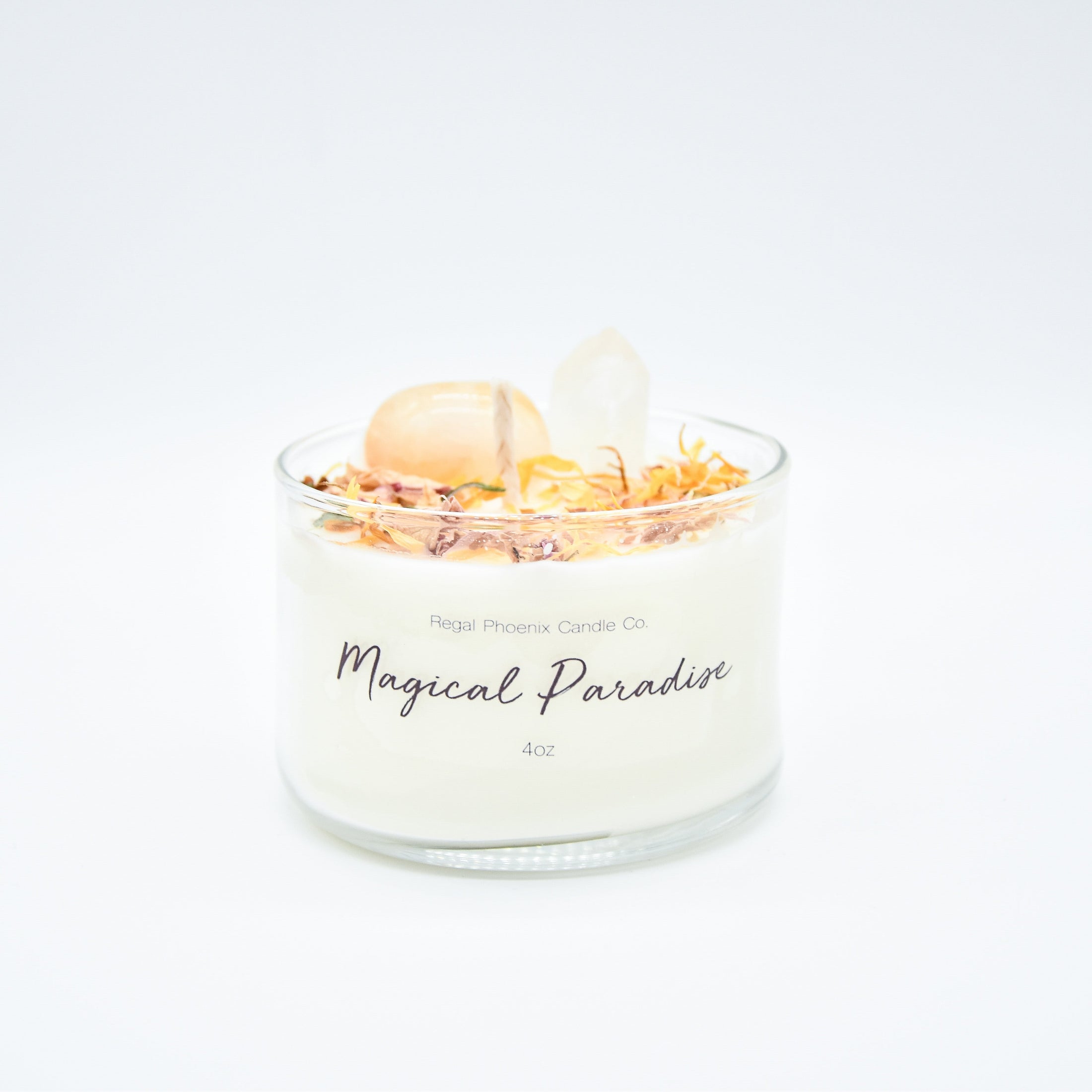 "Magical Paradise" Crystal Infused Soy Candle