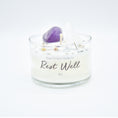 Load image into Gallery viewer, "Rest Well" Crystal Infused Soy Candle
