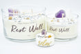 Load image into Gallery viewer, "Rest Well" Crystal Infused Soy Candle

