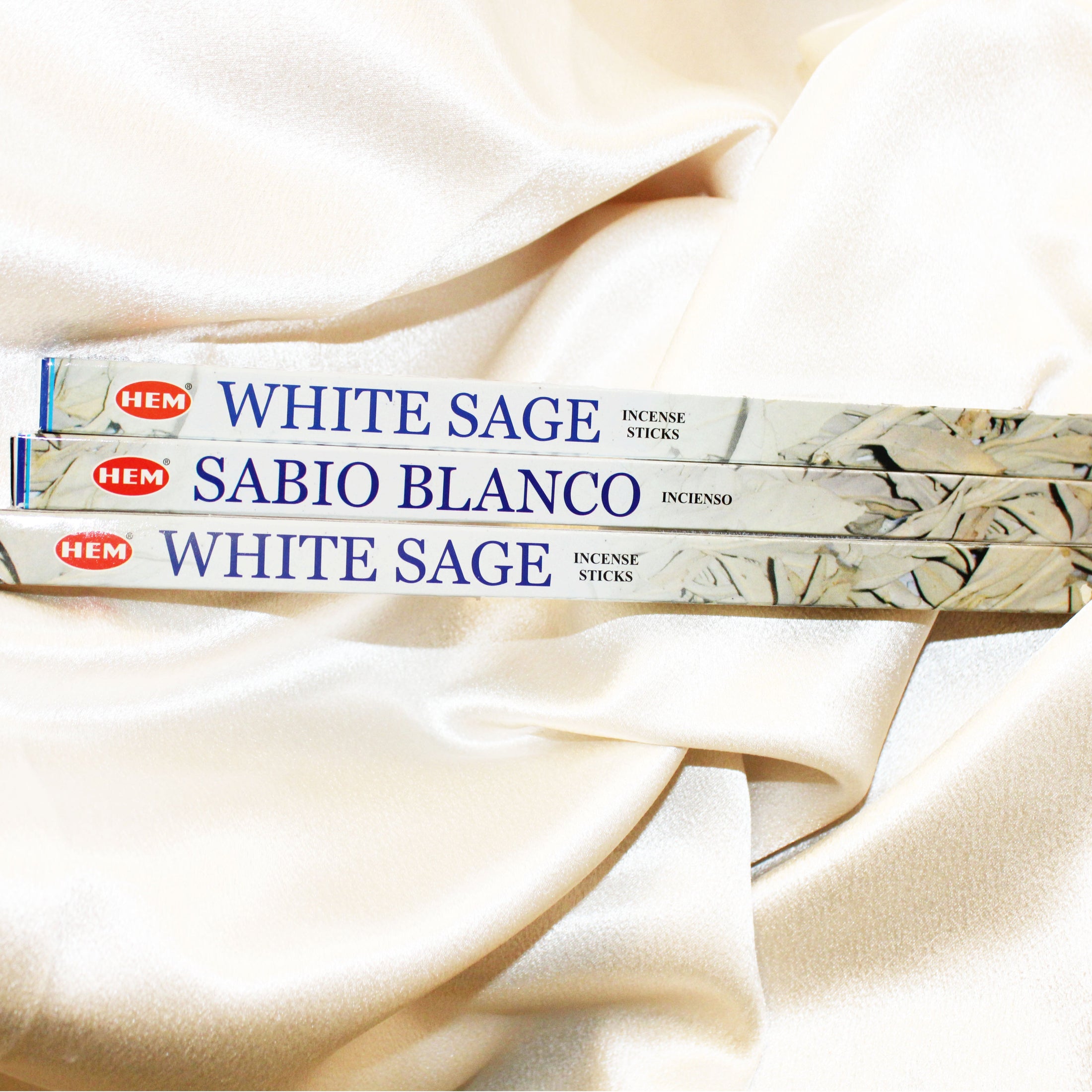 Hem- White Sage (Sabio Blanco) Incense (Incienso) Sticks